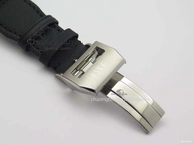 MIROTIME 0218 EasyCare Pilot Chrono IW388001 Real Ceramic ZF 1:1 Best Edition On Black Nylon Strap A 7279